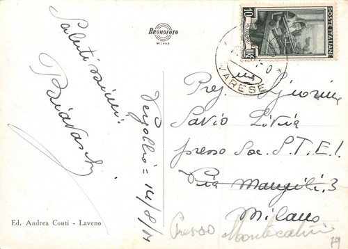 Cartolina Zuigno Casale Valcuvia Panorama 1951 | Immagine Gallery 2