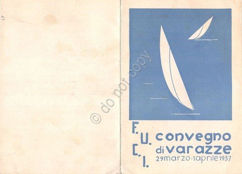 Cartoncino - F.U.C.I - Azione Cattolica - Programma Convegno Varazze … | Immagine principale