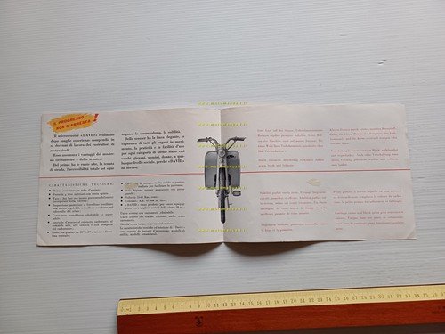 Casalini David 50 Scooter 1957 depliant ITALIANO originale