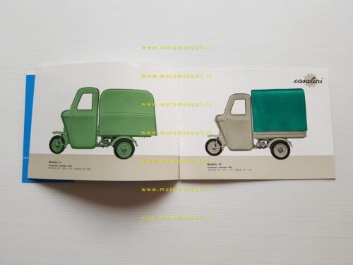 Casalini produzione motocarri David CID anni 70 depliant originale italiano