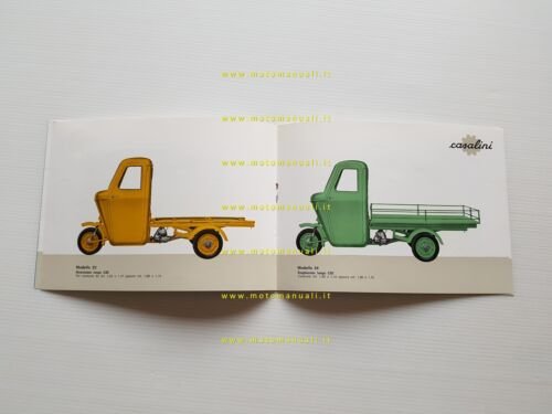 Casalini produzione motocarri David CID anni 70 depliant originale italiano