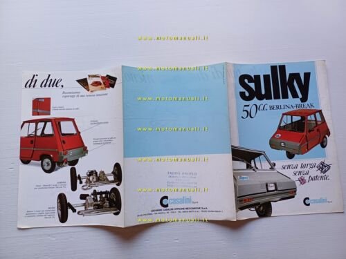 Casalini Sulky 50 Berlina - Break 1986 depliant ITALIANO microauto …