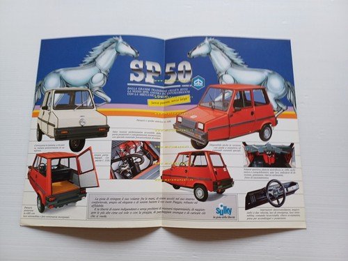 Casalini Sulky motore Piaggio SP 50 1989 depliant ITALIANO microauto …