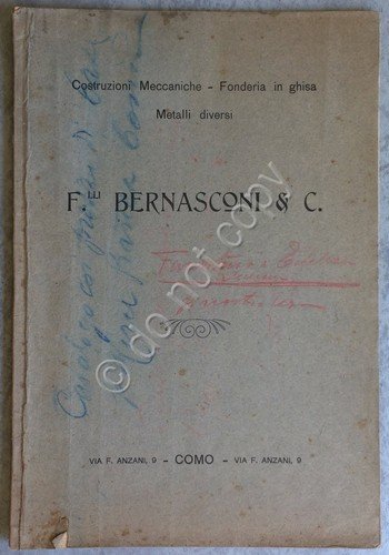 Catalogo - F.lli Bernasconi & C. - Costruzioni Meccaniche - … | Immagine principale