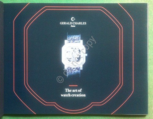 Catalogo Catalogue - Gerald Charles - orologi orologeria moda fashion