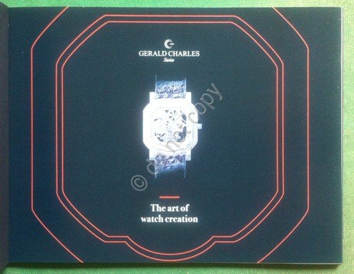 Catalogo Catalogue - Gerald Charles - orologi orologeria moda fashion