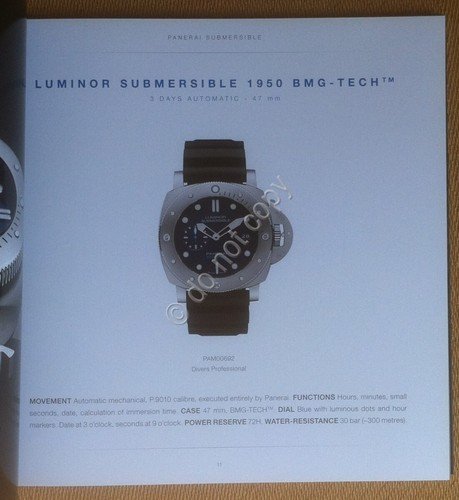 Catalogo orologi Panerai - Laboratorio di Idee - Submergible