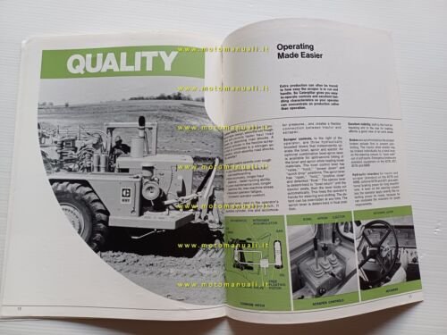 Caterpillar 627B 637 657B 666B wheel tractor scrapers depliant anni …