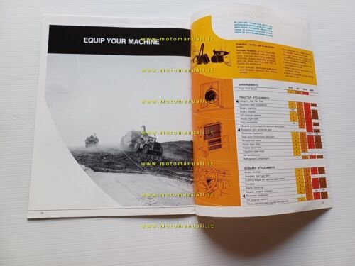 Caterpillar 627B 637 657B 666B wheel tractor scrapers depliant anni …