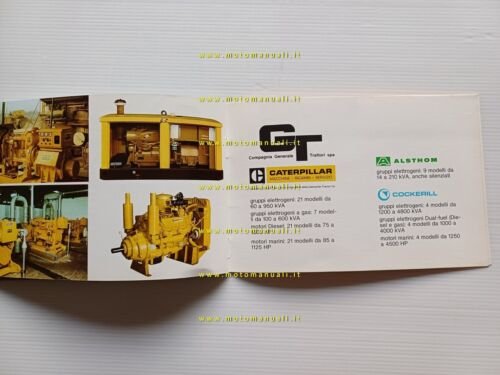 Caterpillar catalogo prodotti e servizi depliant italiano originale