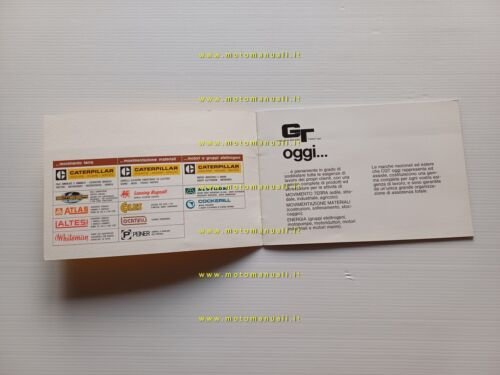 Caterpillar catalogo prodotti e servizi depliant italiano originale