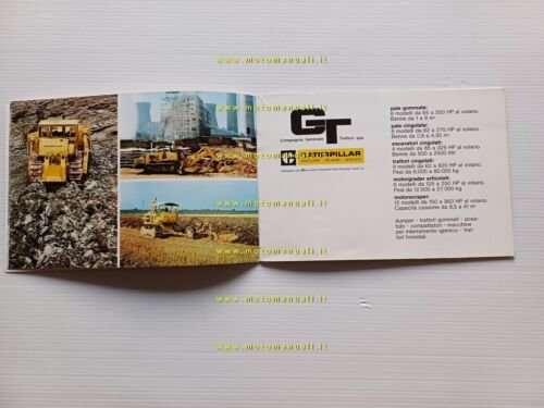 Caterpillar catalogo prodotti e servizi depliant italiano originale