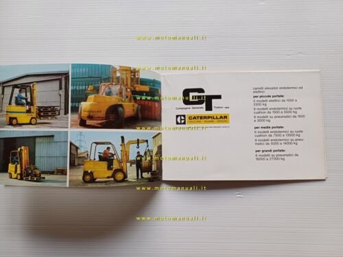 Caterpillar catalogo prodotti e servizi depliant italiano originale
