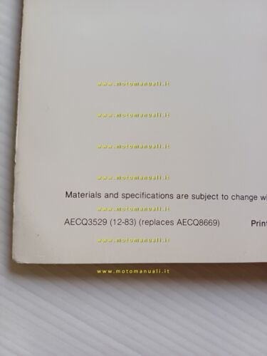 Caterpillar catalogo produzione generale 1983 depliant originale