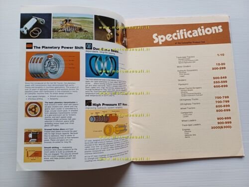 Caterpillar catalogo produzione generale 1983 depliant originale