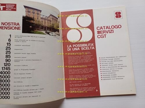 Caterpillar catalogo servizi depliant italiano originale