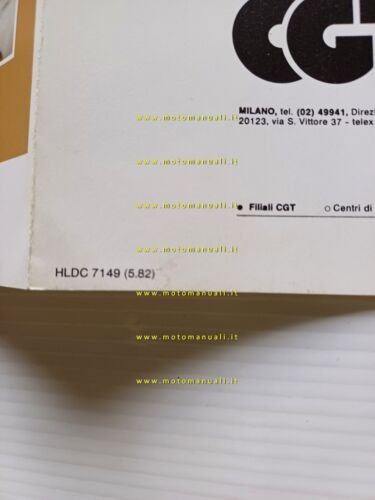Caterpillar D8L D9L D10 trattori cingolati 1982 depliant italiano