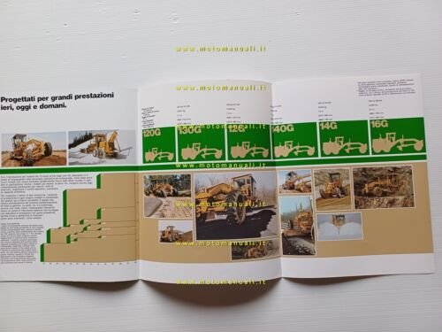 Caterpillar Motorgrader serie G modelli 1983 depliant italiano