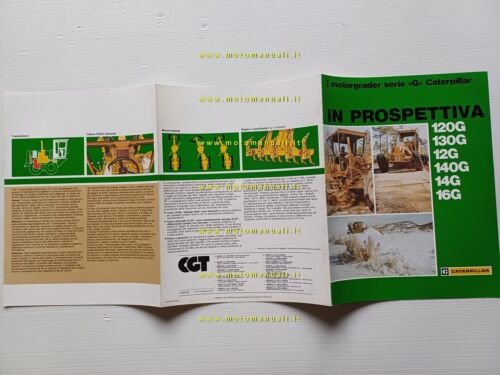Caterpillar Motorgrader serie G modelli 1983 depliant italiano