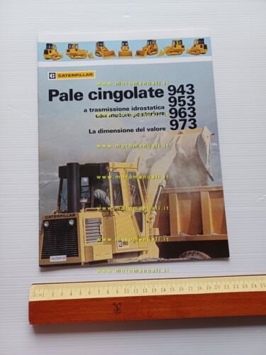 Caterpillar pale cingolate 943 953 963 973 anni 80 depliant …