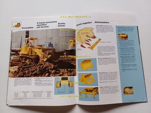Caterpillar pale cingolate 943 953 963 973 anni 80 depliant …