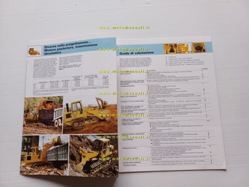 Caterpillar pale cingolate 943 953 963 973 anni 80 depliant …