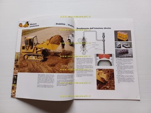 Caterpillar pale cingolate 943 953 963 973 anni 80 depliant …