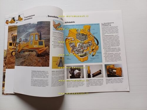 Caterpillar pale cingolate 943 953 963 973 anni 80 depliant …