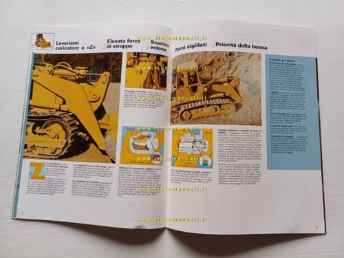 Caterpillar pale cingolate 943 953 963 973 anni 80 depliant …