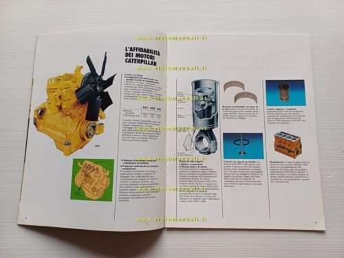 Caterpillar pale gommate 910 920 930 1983 depliant italiano originale