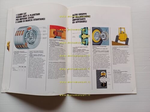 Caterpillar pale gommate 910 920 930 1983 depliant italiano originale