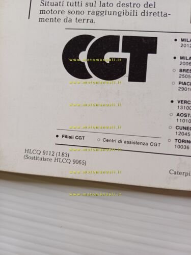 Caterpillar pale gommate 910 920 930 1983 depliant italiano originale