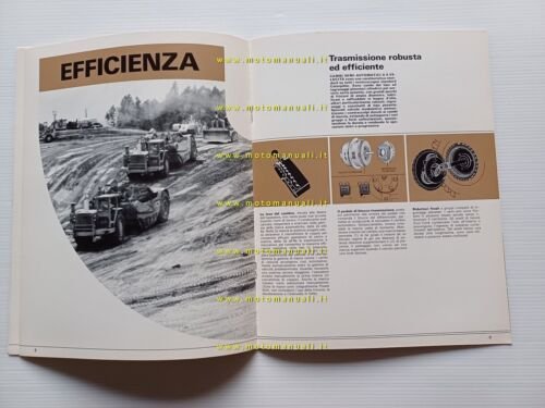 Caterpillar produzione Motorscraper 621B 631 641 651 661 1980 depliant …
