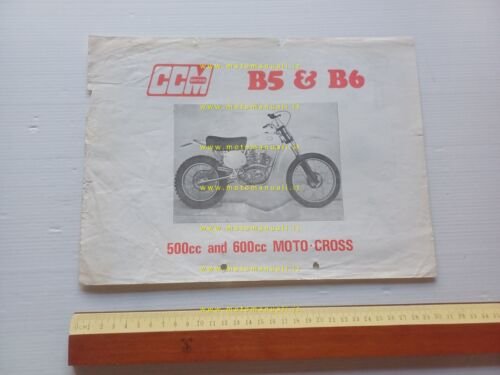 CCM B5 500 - B6 600 Cross 1975 depliant INGLESE …