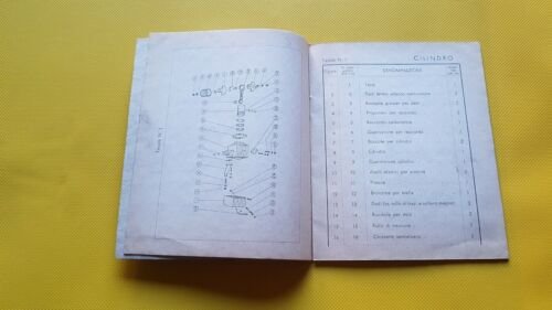Ceccato Micromotore Romeo 48 1954 catalogo ricambi ORIGINALE parts catalogue