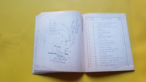Ceccato Micromotore Romeo 48 1954 catalogo ricambi ORIGINALE parts catalogue