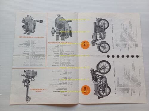 Ceccato produzione moto - motori 1961 depliant italiano originale