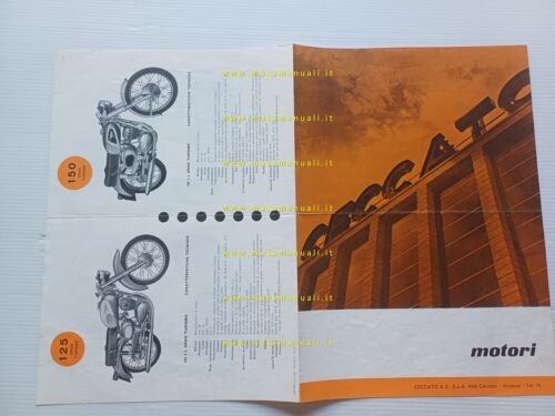 Ceccato produzione moto - motori 1961 depliant italiano originale