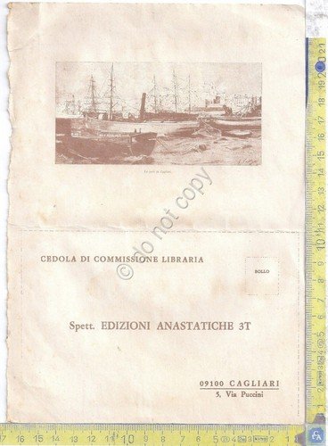 Cedola Libraria - Edizioni Anastatiche 3 T - stampa porto … | Immagine principale