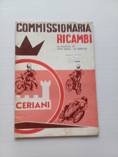 CERIANI forcelle ammortizzatori freni catalogo listino originale anni 70