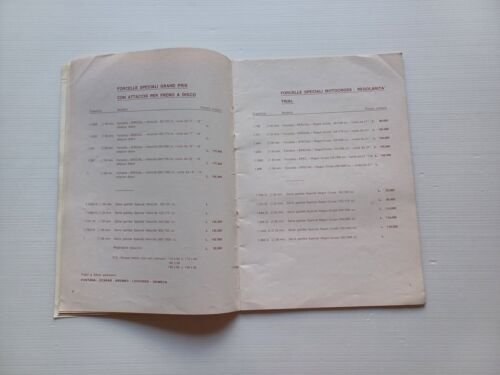 CERIANI forcelle ammortizzatori freni catalogo listino originale anni 70