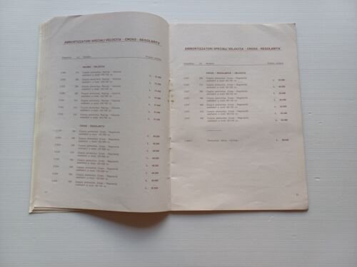 CERIANI forcelle ammortizzatori freni catalogo listino originale anni 70