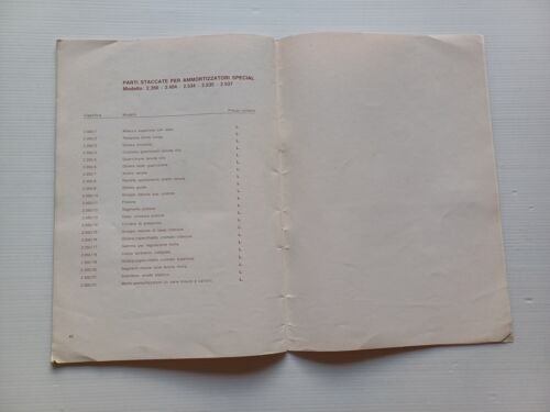 CERIANI forcelle ammortizzatori freni catalogo listino originale anni 70