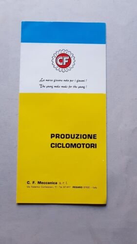 CF ciclomotori produzione modelli 1968 depliant originale brochure prospekt