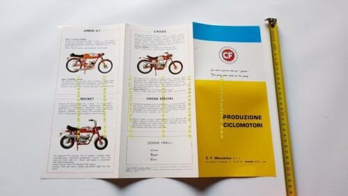 CF ciclomotori produzione modelli 1968 depliant originale brochure prospekt