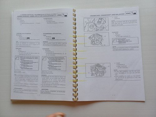 CH Racing WXE - WSM 125 manuale officina motore Yamaha …