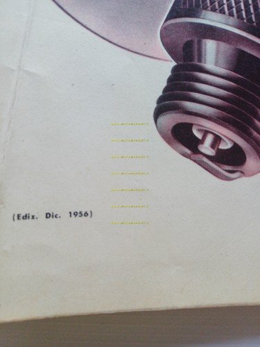 Champion guida applicazione candele moto auto 1956 manuale catalogo originale