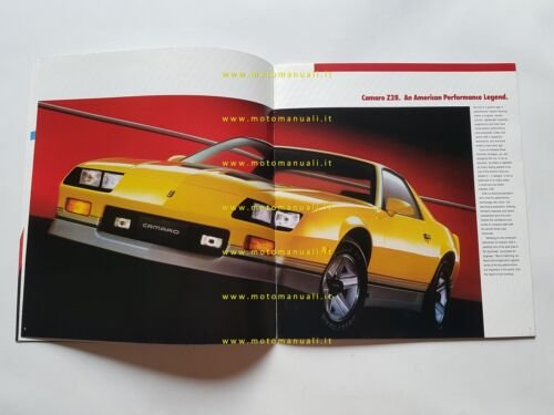 Chevrolet Camaro IROC Z28 Berlinetta Sport Coupè 1986 depliant originale …