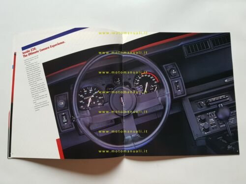 Chevrolet Camaro IROC Z28 Berlinetta Sport Coupè 1986 depliant originale …