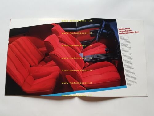 Chevrolet Camaro IROC Z28 Berlinetta Sport Coupè 1986 depliant originale …